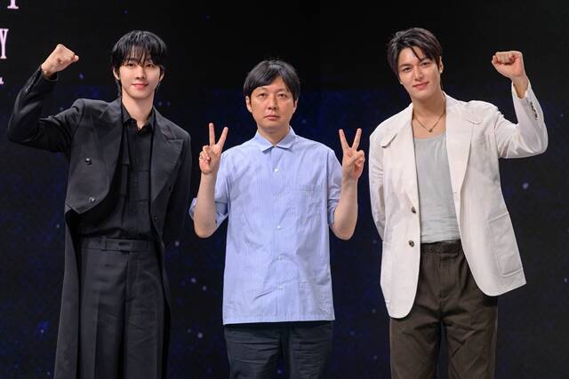 배우 안효섭과 김병우 감독, 이민호(왼쪽부터)가 '전지적 독자 시점' 해외 프로모션 투어를 성공적으로 마쳤다. /롯데엔터테인먼트