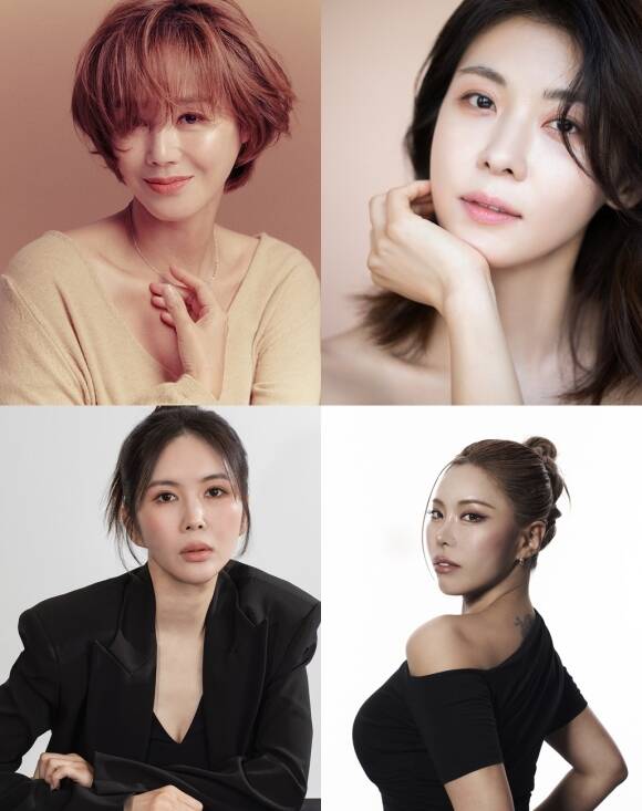 배우 김성령 하지원 가비 장영란(왼쪽 위부터 시계방향)이 JTBC 새 예능프로그램 당일배송 우리집 출연을 확정했다. /각 소속사