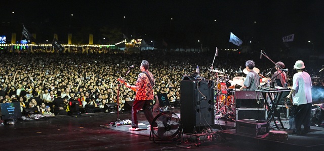 개최 20주년을 맞은 펜타포트 락 페스티벌 2025가 1일 인천 연수구 송도달빛축제공원에서 막을 올렸다. 펜타포트 락 페스티벌 2025는 같은 장소에서 3일까지 진행된다./PRM