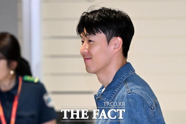 손흥민은 2일 서울 영등포구 IFC에서 열린 쿠팡플레이 시리즈 2경기 토트넘-뉴개슬전 공식 기자회견에서 소속팀을 떠난다고 밝혔다. /서예원 기자