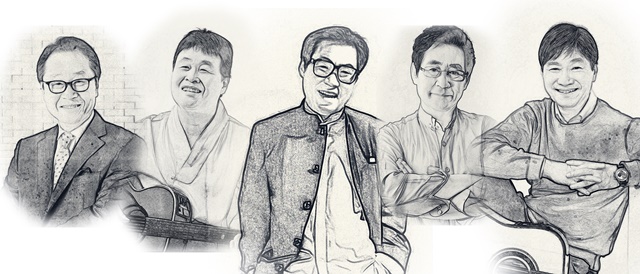 송창식, 조영남, 윤형주, 김세환, 이상벽 등 쎄시봉 원년 멤버 5인이 한 무대에 선다. 이들은 57년만에 처음이자 마지막 공연을 갖는다. 첫 무대는 오는 9월 6일 성남 공연. /쇼플러스