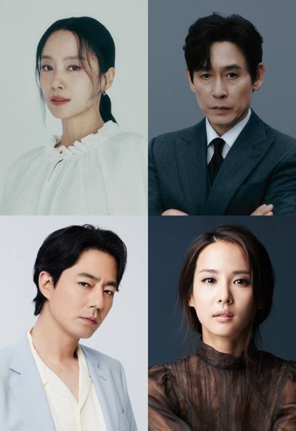 배우 전도연 설경구 조여정 조인성(왼쪽 위부터 시계방향)이 이창동 감독의 신작 넷플릭스 새 영화 가능한 사랑으로 호흡을 맞춘다. /각 소속사