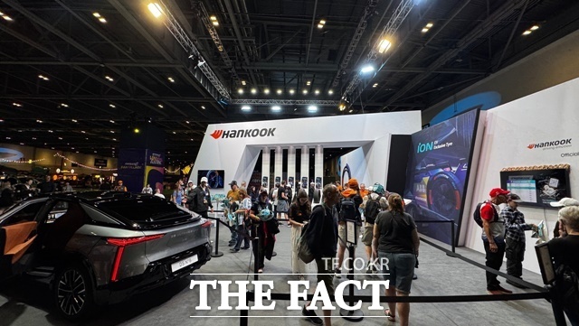 포뮬러 E 팬 빌리지 한국 브랜드 부스 전경. /한국타이어