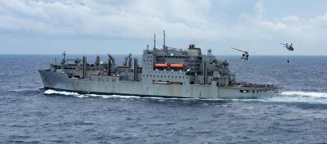 HD현대중공업이 MRO 진행할 미 해군 7함대 소속 USNS 앨런 셰퍼드함. /미 해상수송사령부