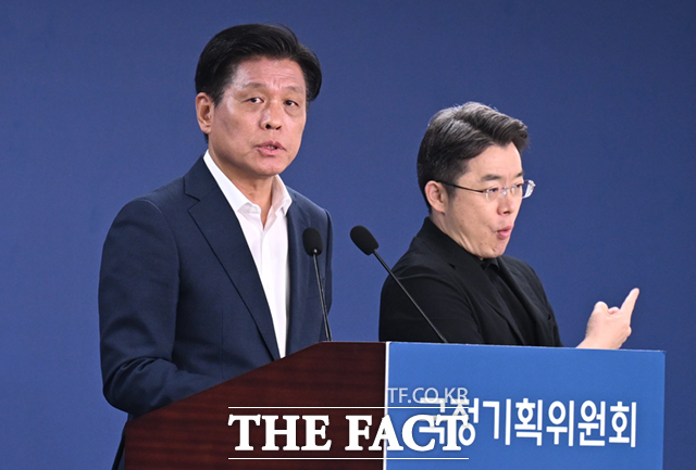 이재명 정부 5년 밑그림을 그리는 국정기획위원회가 검찰개혁에 이어 사법개혁도 국정과제로 검토 중인 것으로 전해졌다. 사진은 조승래 국정위 대변인./이새롬 기자