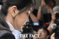  어두운 표정의 김건희 [포토]