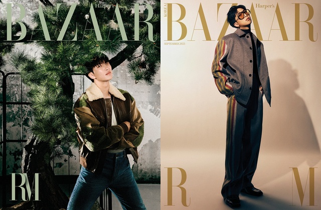 RM은 살아있다고 느끼는 순간으로 방탄소년단의 RM으로는 공연할 때, 또 앨범을 막 냈을 때, 스스로 가장 좋아하고 떳떳한 모습으로 팬들 앞에 섰을 때를 꼽았다. /하퍼스 바자