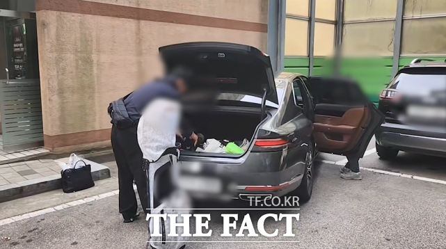 셋업범죄 피해자 차량 수색 장면 /경기남부경찰청