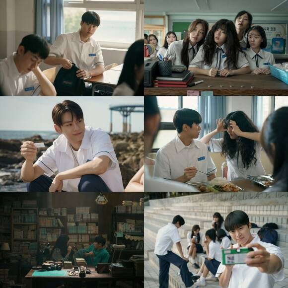 배우 공명 신은수 차우민 등이 출연하는 넷플릭스 새 영화 고백의 역사가 보도스틸을 공개해 눈길을 끌었다. /넷플릭스