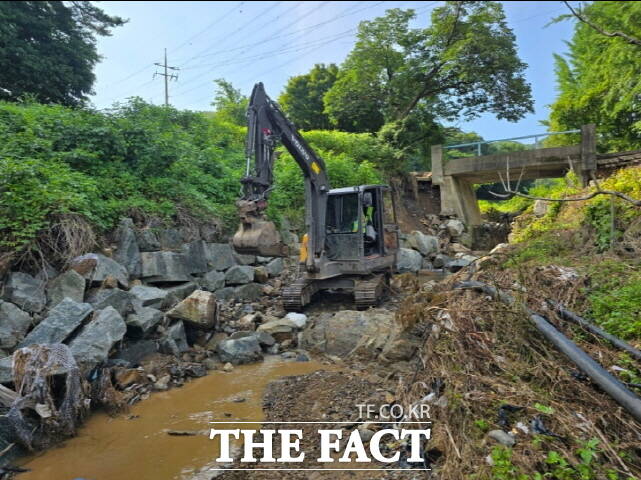 청양군이 특별재난지역으로 지정됨에 따라 피해 복구에 속도를 내게 됐다. /청양군