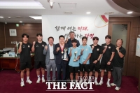 오성환 당진시장, 대통령금배 우승 신평고 축구부 격려