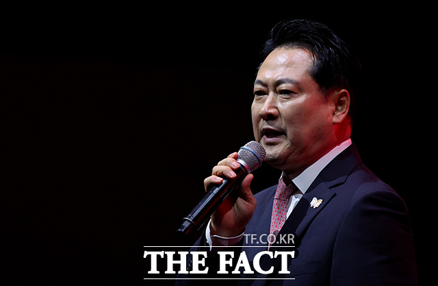 정견발표하는 장동혁 국민의힘 당대표 후보. /대구=뉴시스