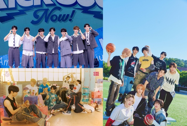 킥플립, 아홉, 클로즈 유어 아이즈(왼쪽 위부터 시계 방향)가 올해 데뷔해 좋은 성과를 거두며 신인 보이그룹의 해를 열었다. /각 소속사