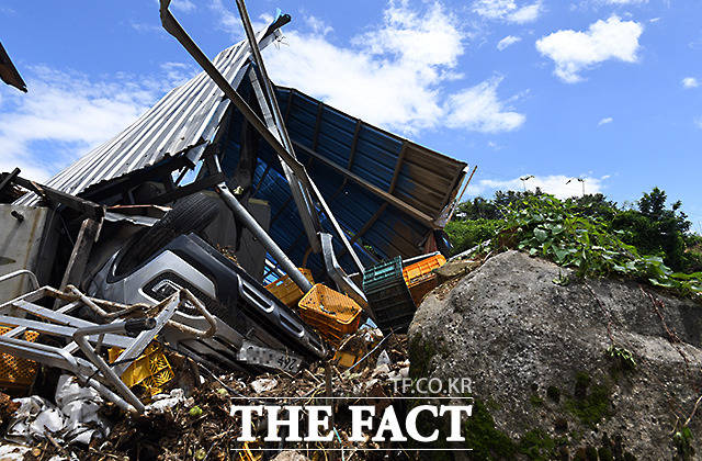 산림청이 9일 오후 3시부터 부산·울산·광주·전남·경남 등에 산사태 위기경보 경계 단계를 발령했다. /임영무 기자