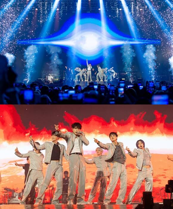 피원하모니는 10일 서울 고려대학교 화정체육관에서 월드투어 P1ustage H : MOST WANTED IN SEOU을 개최하고 팬들과 특별한 추억을 쌓았다. /FNC엔터테인먼트