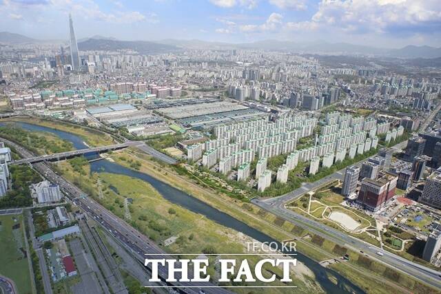 탄측동측도로확장공사1구간 조감도./서울시