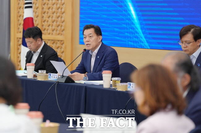 이재준 수원시장이 지난 6월 24일 시청에서 열린 국정과제 대응 TF 회의에서 발언하고 있다./수원시