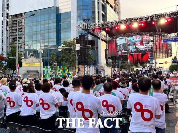 지난해 열린 대전 0시 축제 시민대합창의 모습 /대전문화재단