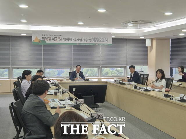 천안시는 ‘불당유적공원 정비 실시설계용역 최종보고회’를 개최했다./천안시