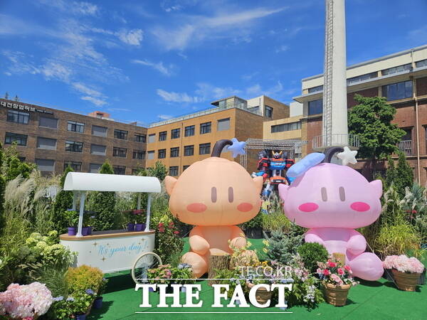 대전 0시 축제 패밀리테마파크에 마련된 꿈돌이 정원의 모습./대전문화재단