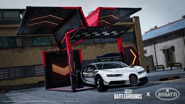 크래프톤의 PUBG: 배틀그라운드(배틀그라운드)가 37.1 라이브 서버 업데이트를 통해 하이퍼카 브랜드 부가티(BUGATTI)와의 협업, 사용자 제작 콘텐츠 기능 UGC 알파 확대 오픈, 픽셀 아케이드 모드 POBG의 한정 재도입 등 다양한 신규 콘텐츠를 선보였다. /크래프톤