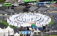  광복 80주년 경축식, 전야제 리허설 중인 광화문 광장 [포토]