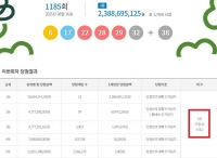 로또 1185회 당첨번호 조회···'1등 12명 중 무려 10명 자동'