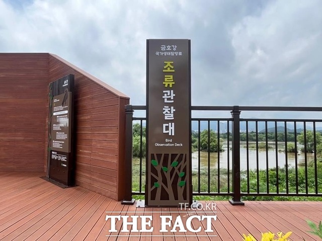 금호강 생태탐방로에 있는 조류관찰대. /대구시