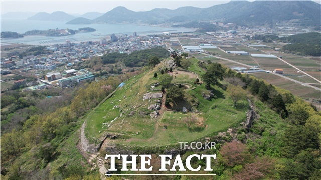 국가 사적으로 지정 예고된 ;거제 수정산성/경남도