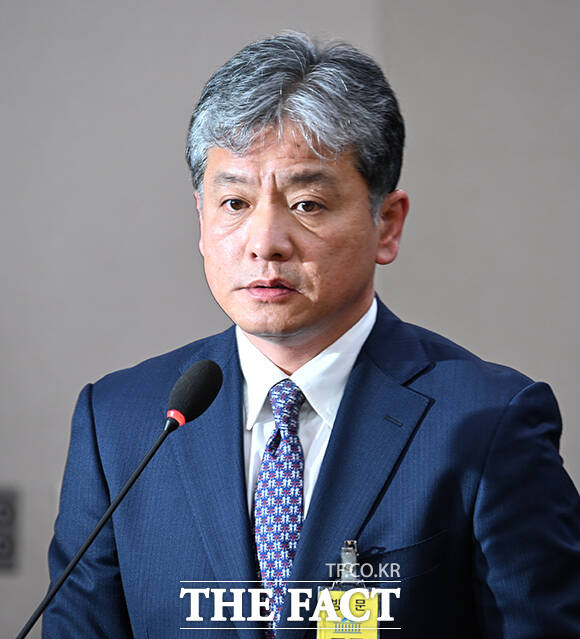 주우정 현대엔지니어링 대표가 19일 세종-안성 고속도로 공사현장 사고와 관련해 입장문을 내고 회사 내 안전을 최우선으로 하는 문화와 시스템에 적극 반영하겠다고 밝혔다. /국회=박헌우 기자