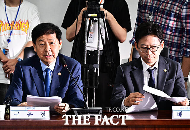 모두발언하는 구윤철 경제부총리 겸 기획재정부 장관.