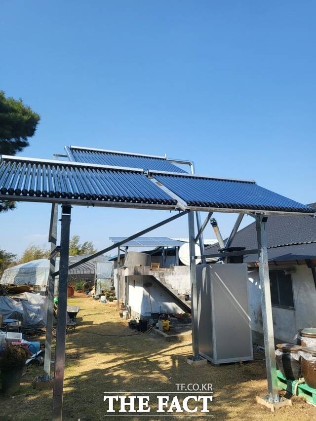 가정용 태양광(3㎾)을 설치한 모습./강진군