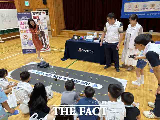 당진시보건소는 20일 직접 북창초 현장을 찾아가는 통합건강관리사업을 실시했다. /당진시