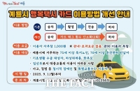  계룡시, 행복택시 이용방식 대폭 개선…시민부담 줄인다