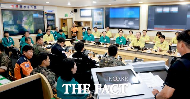 보령시가 드론 테러 상황에 대비하기 위해 민·관·군·경 합동 대응 훈련을 실시하고 있다. /보령시