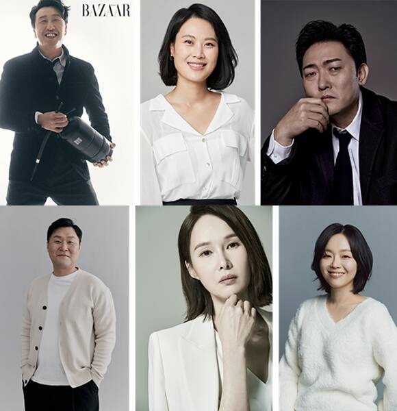 배우 현봉식 김재화 이준혁 이상희 백주희 윤경호(왼쪽 위부터 시계방향)가 제30회 부산국제영화제 아주담담 씬스틸러: 장면을 훔친 사람들에 이름을 올렸다. /부산국제영화제 사무국