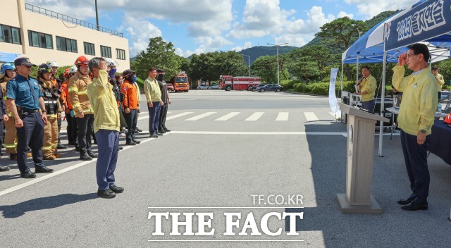고창군이 전 국민이 함께하는 민·관·군·경·소방 통합 정부연습인 2025년 을지연습을 성공적으로 마쳤다고 21일 밝혔다. /고창군