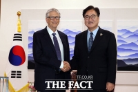  간담회 앞두고 우원식 국회의장 찾은 빌 게이츠 [TF사진관]