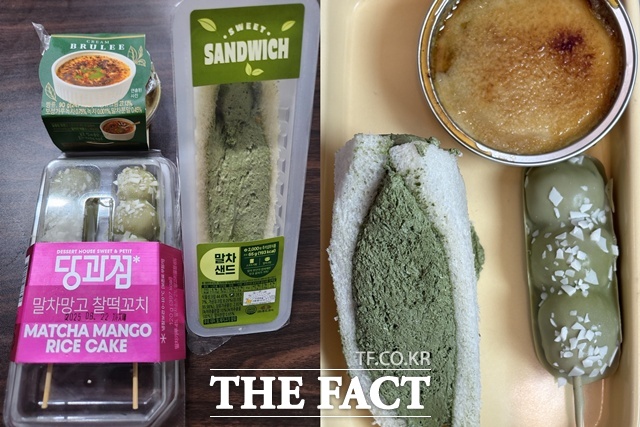 CU는 말차를 활용한 다양한 디저트를 신제품으로 출시했다. /문화영 기자
