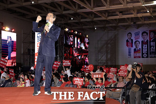 비전발표하는 조경태 국민의힘 당대표 후보.