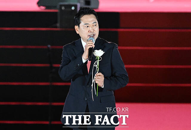 비전발표하는 장동혁 국민의힘 당 대표 후보.