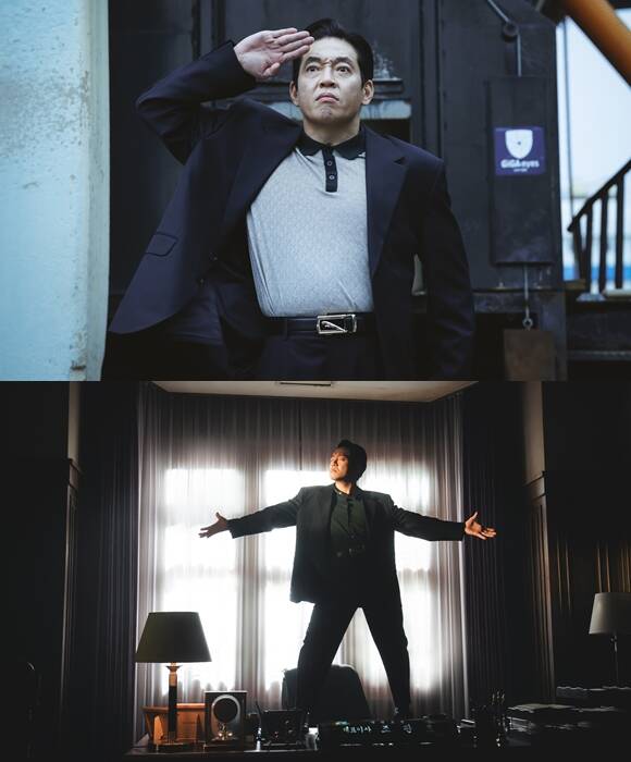 보스 박지환의 캐릭터 스틸컷이 공개됐다. /(주)하이브미디어코프