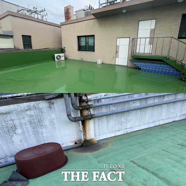 기업환경 개선사업 지원 전(아래)·후 모습. /부천시