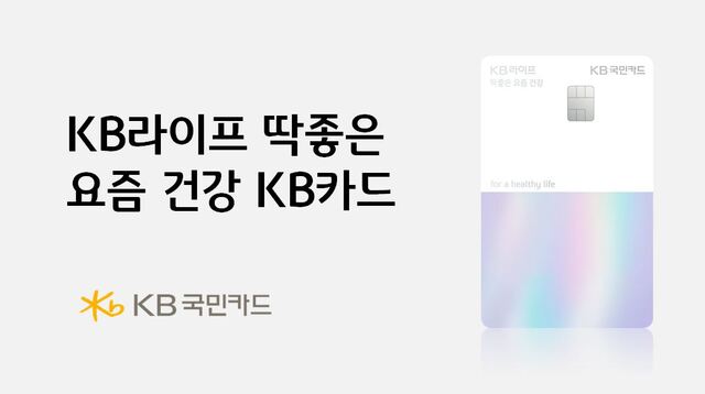 KB국민카드가 KB라이프와 함께 보험료를 할인해주는 신상품을 출시했다. /KB국민카드