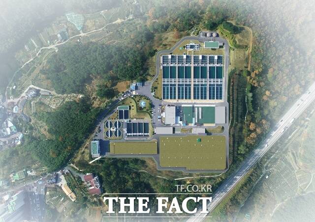 진주시 정수장 조감도. /진주시