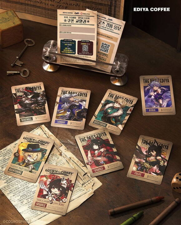 이디야커피가 글로벌 인기 게임 붕괴: 스타레일과 선보인 브랜드 협업이 출시 3일 만에 5만 세트 판매와 굿즈 완판을 기록했다. /이디야커피