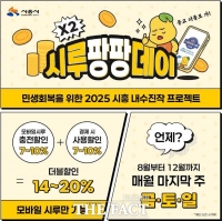  시흥시, 할인에 할인 더하는 '시루팡팡데이' 29~31일 진행