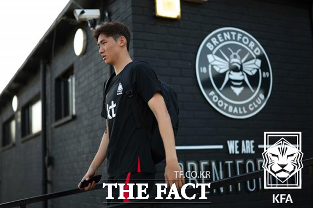 대한축구협회가 오는 9월 3일부터 열리는 2026 AFC U23 아시안컵 예선에 나설 남자 U-22 대표팀 소집 명단을 발표했다. 2023년 9월 남자 A대표팀 유럽 원정 친선경기 당시 김지수. /KFA