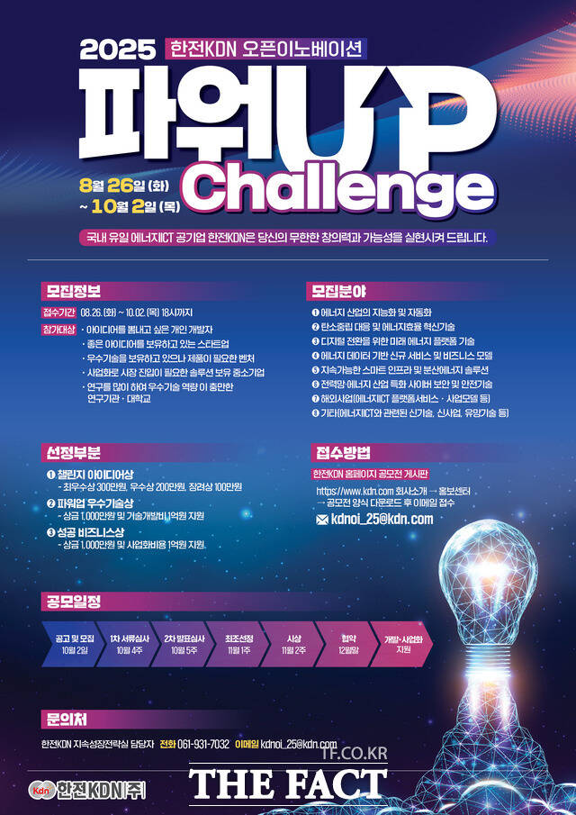 한전KDN 파워업 챌린지 2025 포스터. /한전KDN