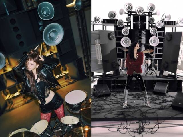 에스파는 오는 9월 20일 마카오 아웃도어 퍼포먼스 베뉴(Macao Outdoor Performance Venue, 澳門戶外表演區)에서 열리는 2025 더팩트 뮤직 어워즈에 출연한다. 사진은 카리나(왼쪽)와 닝닝 티저. /SM엔터